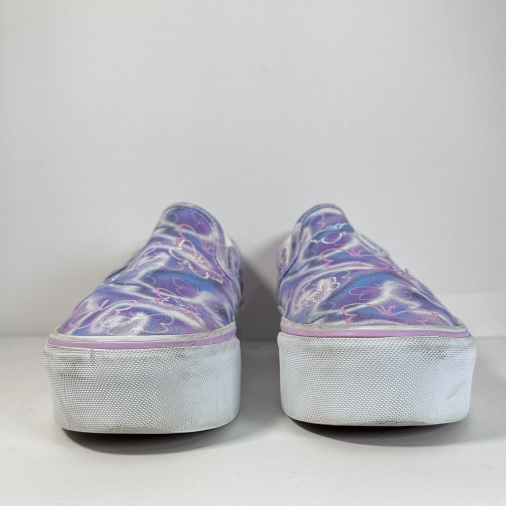 Vans Classic Slip-On Stack Form Butterfly Dreams Dreamy Psychedelic Women’s 9.5 - Picture 2 of 9